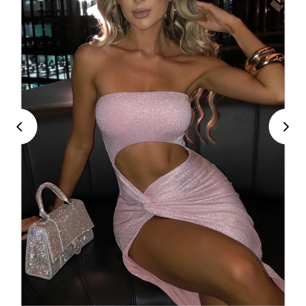 Babyboo Sparkle Maxi Cut Out Dress View 2